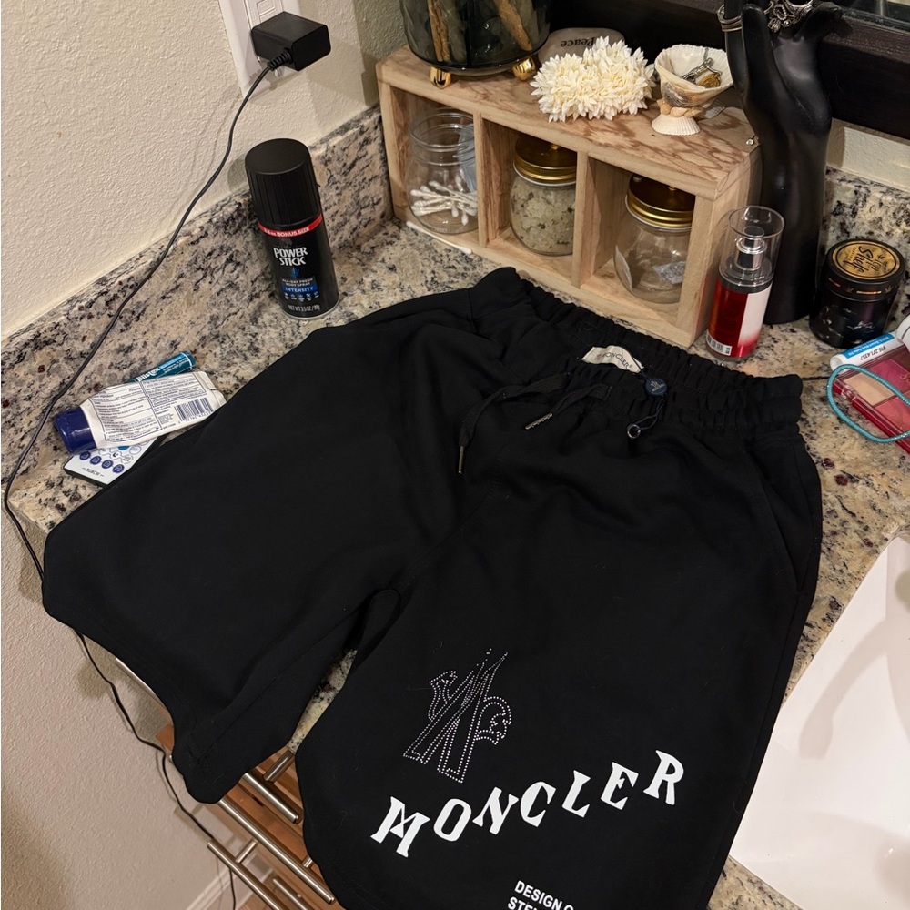 Moncler Black Athletic Men's Shorts